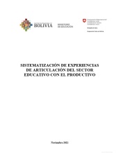 Tapa Articulación con el sector productivo
