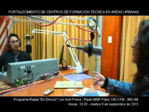 Embedded thumbnail for Entrevista en Radio Mar sobre formación técnica